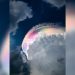 Awan Pelangi Warnai Langit Jonggol dan Memikat Perhatian Warga