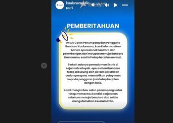 Pemadaman Sumatra, Bandara Kualanamu Pastikan Operasional Berjalan Normal