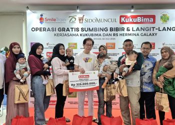 Kuku Bima dan Tolak Angin Salurkan Bantuan Rp325 Juta untuk Operasi Gratis Sumbing Bibir di RS Hermina