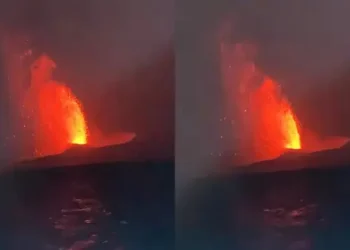 Gunung Anak Krakatau Erupsi Kembali, Tinggi Abu Tidak Teramati
