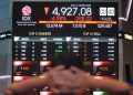 Akhiri Sesi I, IHSG Menurun 1,65 Persen ke Level 5.179